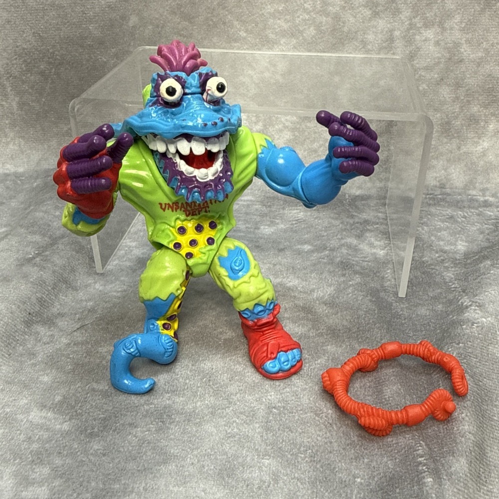 Wyrm Teenage Mutant Ninja Turtles TMNT 1991 Playmates VTG Action Figure & Belt - Picture 7 of 11